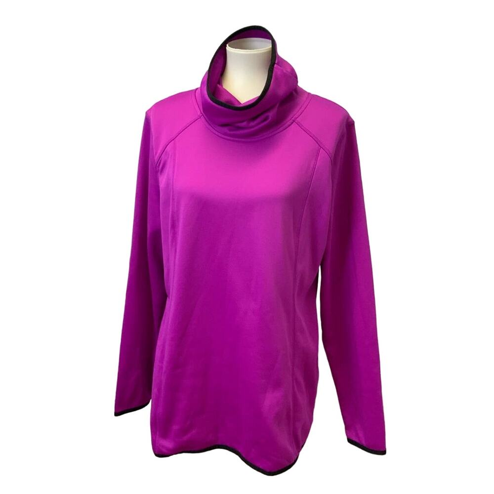Duo Dry by Champion XL Fleece Turtleneck Polyester Activewear Pullover Jacket